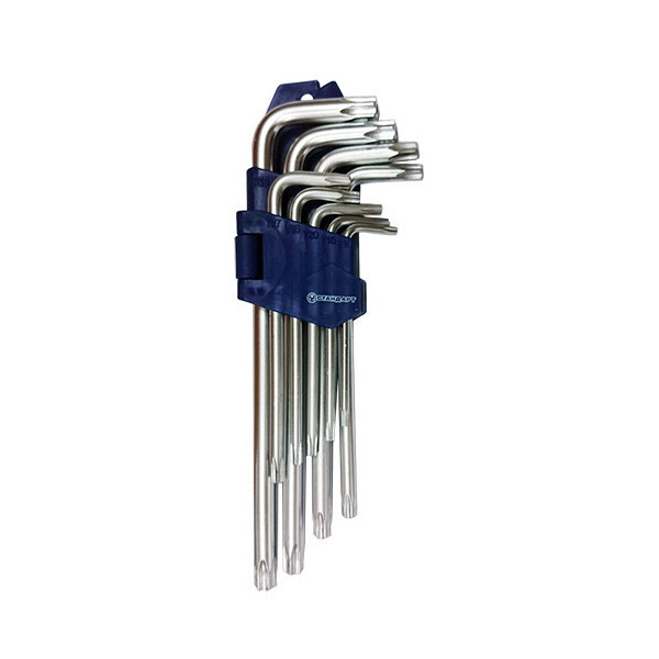 

Набор Г-под. ключей с отверстием СТАНДАРТ TORX 9ед. TKS0902