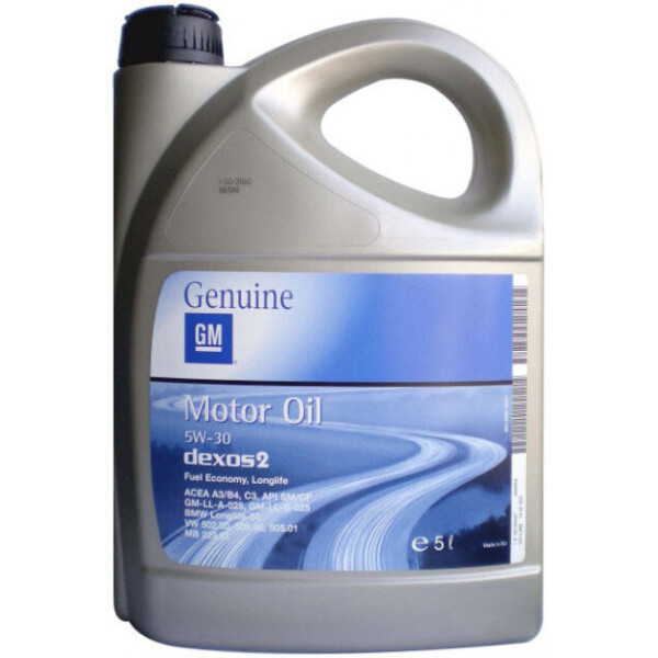 

Моторное масло GM Motor Oil 5W-30 Dexos2 5 л (1942003)