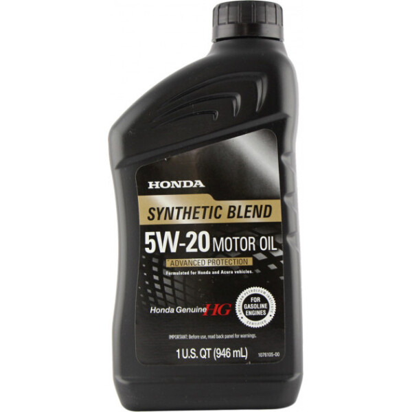 

Моторное масло Honda HG Synthetic Blend 5W-20 0.946 л (087989032)