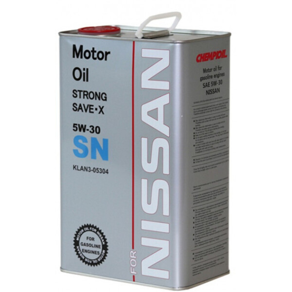

Моторное масло Chempioil Metal STRONG SAVE-X NISSAN 5W-30 4 л (KLAN505304)