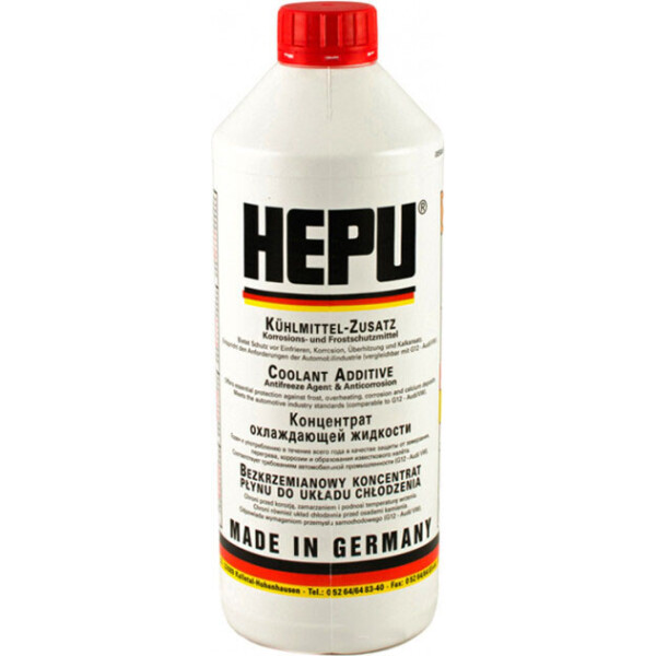 

Антифриз HEPU G12 концентрат 1.5 л Красный (P999-12)