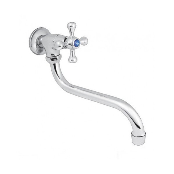

Смеситель для кухни TOUCH-Z Villa керамика, моно 1/2" от стены, крест