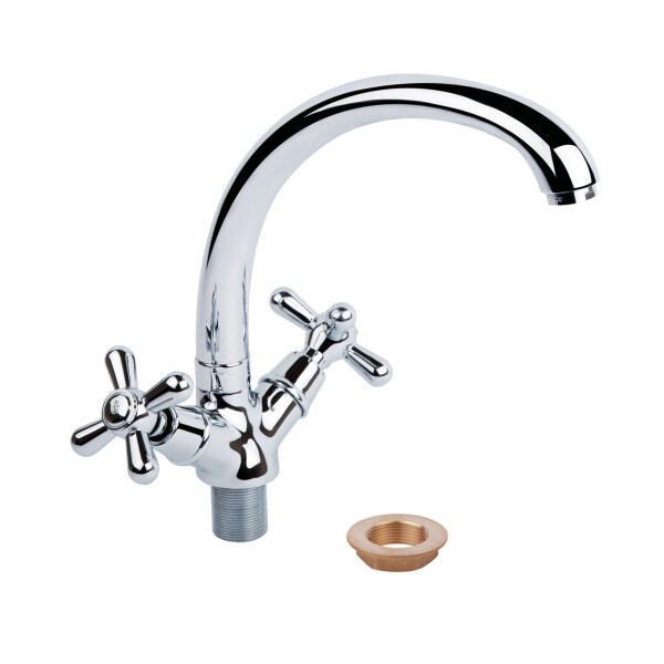

Смеситель для кухни Q-TAP Dominox 273 керамика на гайке