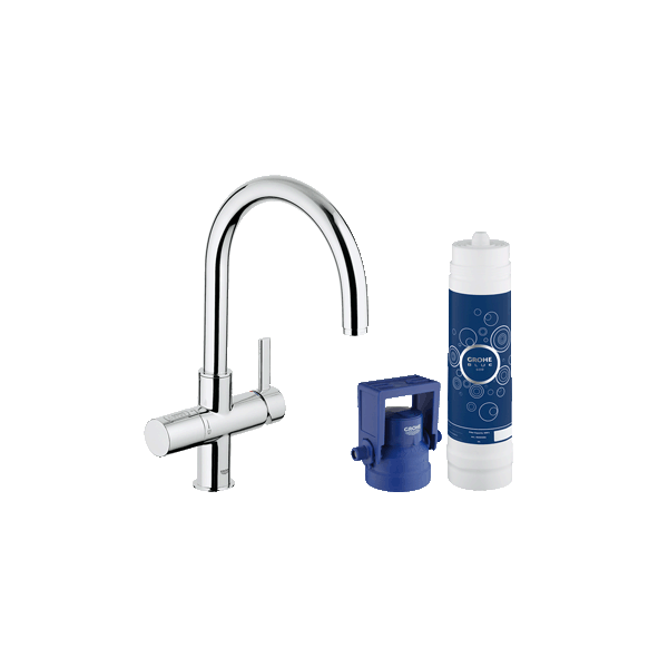 

Смеситель для кухни GROHE Blue Pure 33249001, хром+фильтр