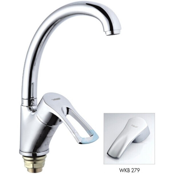 

Смеситель для кухни Zegor DYU-А279 с боковой ручкой, на гайке