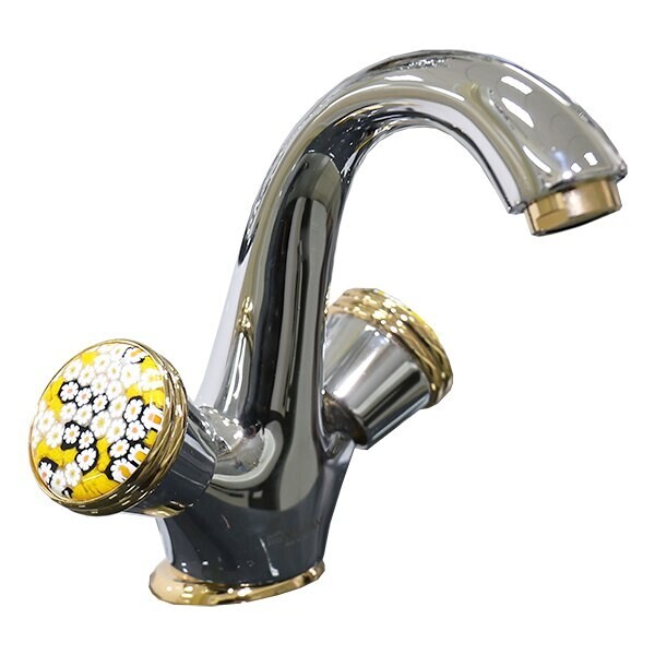 

Смеситель для умывальника SANTAN MURRINE 181CO0623 ch/g, с донным клапаном