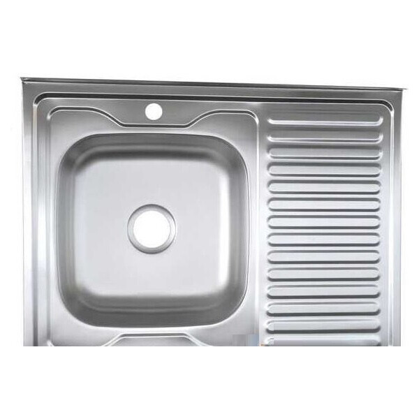 

Кухонная мойка накладная Platinum 8060 800.600 (0,5/160 L Сатин без сифона)