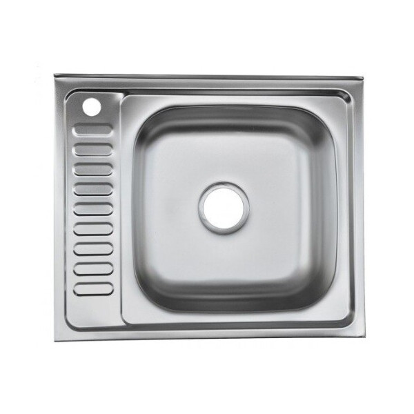 

Кухонная мойка накладная Platinum 6050 600.500 (0,5/160 L Сатин) без сифона