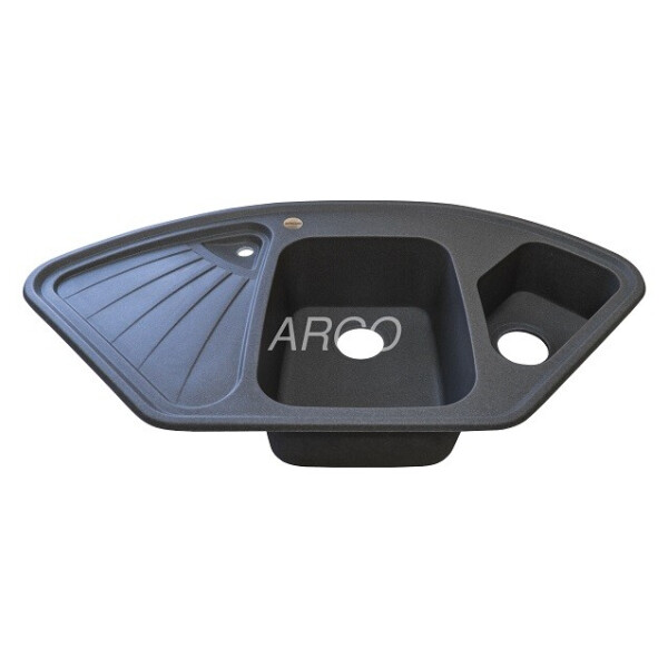

Кухонная мойка ARGO Trapezio 1060х575х190 серый, с отверстием для смесителя и переливом