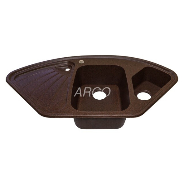 

Кухонная мойка ARGO Trapezio 1060х575х190 мокко, с отверстием для смесителя и переливом