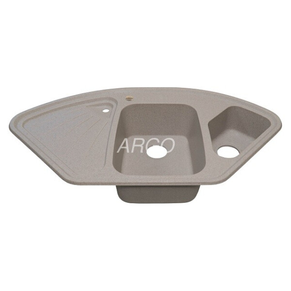 

Кухонная мойка ARGO Trapezio 1060х575х190 терра, с отверстием для смесителя и переливом