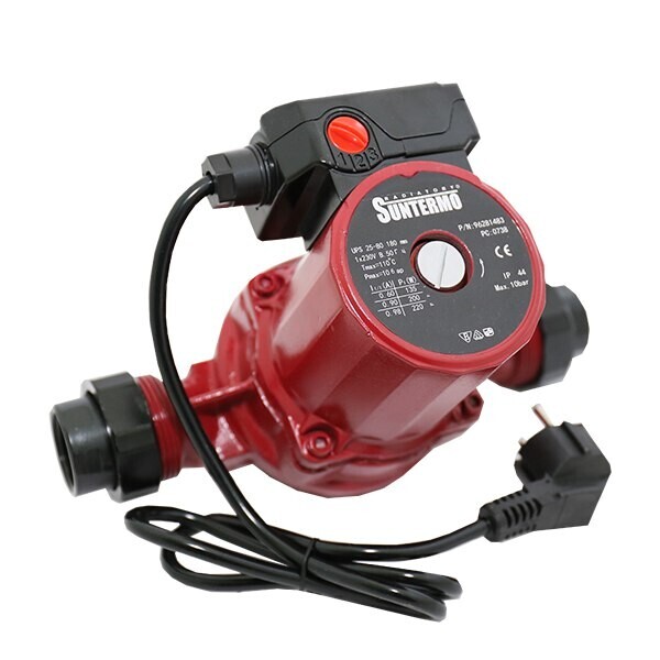 

Циркуляционный насос SUNTERMO 25/60 - 180 мм, с гайками, кабель