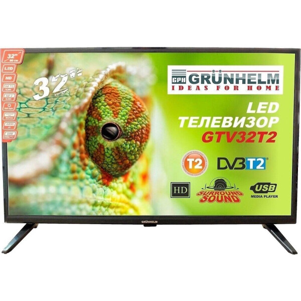 

32" Grunhelm GTV32T2 Smart TV Black