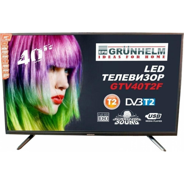 

40" Grunhelm GTV40FHD03T2 Black
