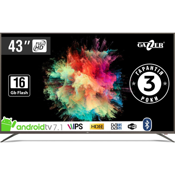 

43" Gazer TV43-FS2 Smart TV Graphite