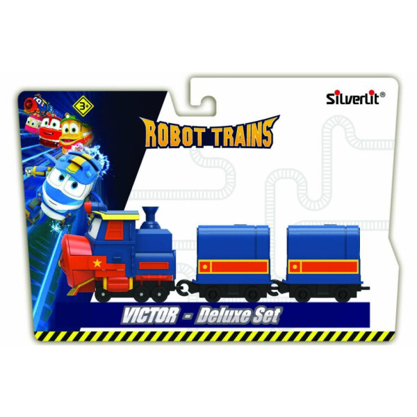 

Игровой набор Silverlit Robot Trains Паровозик с двумя вагонами Виктор (80179)