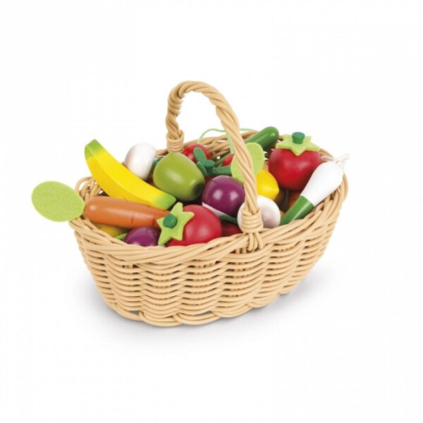 

Игровой набор Janod Корзина с овощами и фруктами 24 эл (J05620)