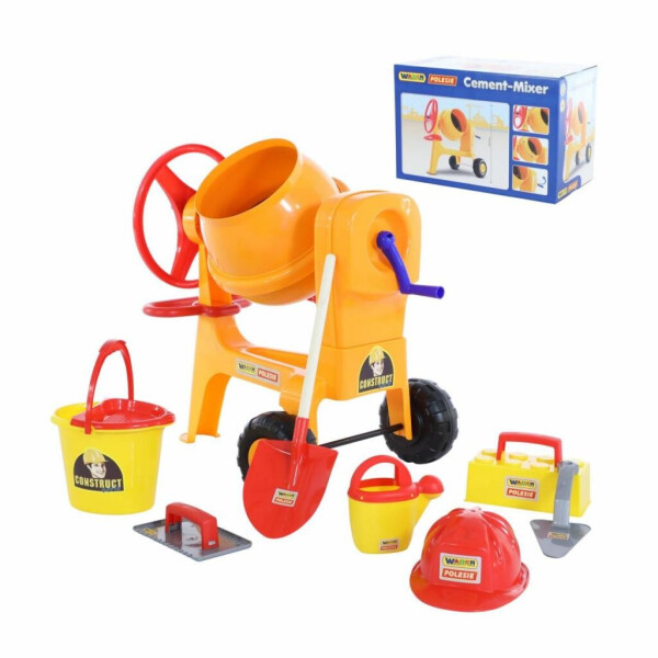 

Игровой набор Polesie Бетономешалка Construct + набор каменщика №7 (50649)
