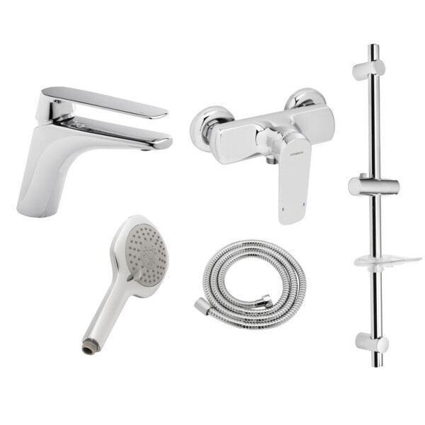 

Набор смесителей для душа со штангой GENEBRE Kode 04KOD17TA (19869)