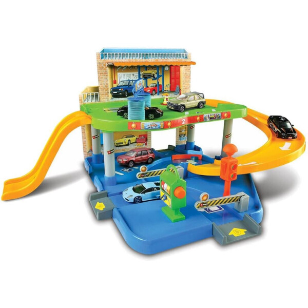 

Игровой набор Bburago Гараж (2 уровня, 1 машинка 1:43) (18-30039)