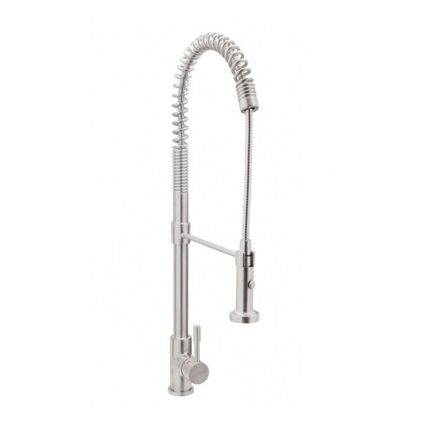 

Смеситель для кухни GENEBRE INOX, нерж. сталь, выдвижной излив 65211 18 60 66 (23310)