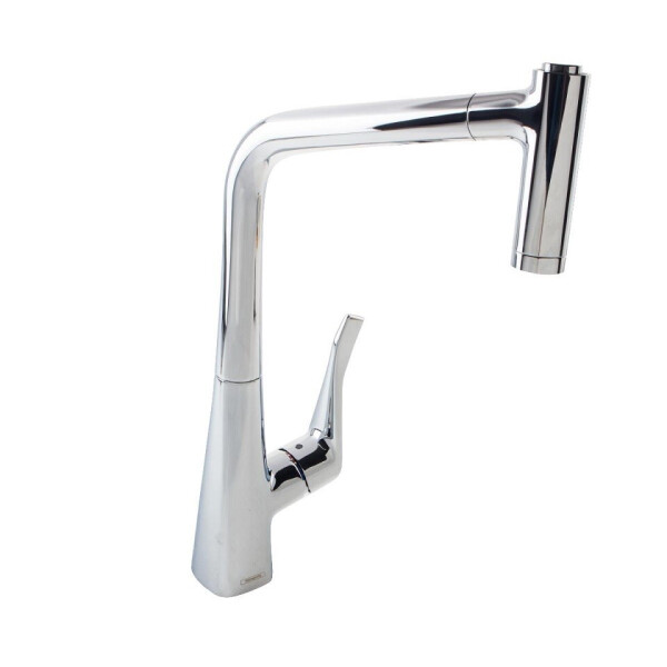 

Кухонный смеситель с выдвижным изливом 320 Hansgrohe Metris 14820000 (23967)