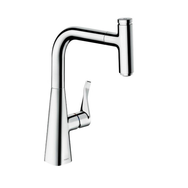 

Кухонный смеситель с лейкой Hansgrohe Metris 14857000 (23976)