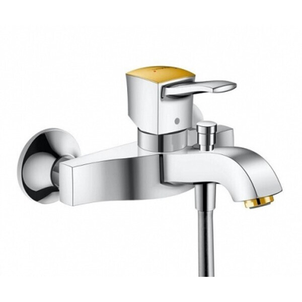 

Настенный смеситель для ванны однорычажный Hansgrohe Metropol 31340090 (24290)