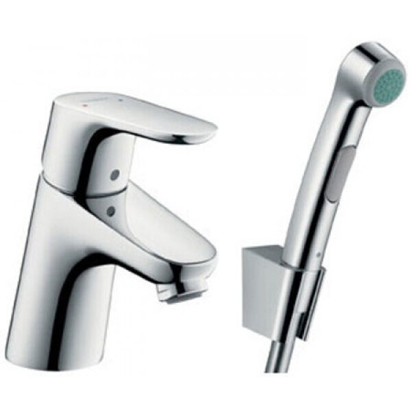 

Смеситель для раковины с набором для гигиенического душа Hansgrohe Focus 31926000 (24350)