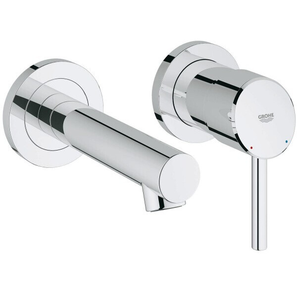

Смеситель для раковины однорычажный настенный Grohe на два отверстия CONCETTO 19575001 (25485)
