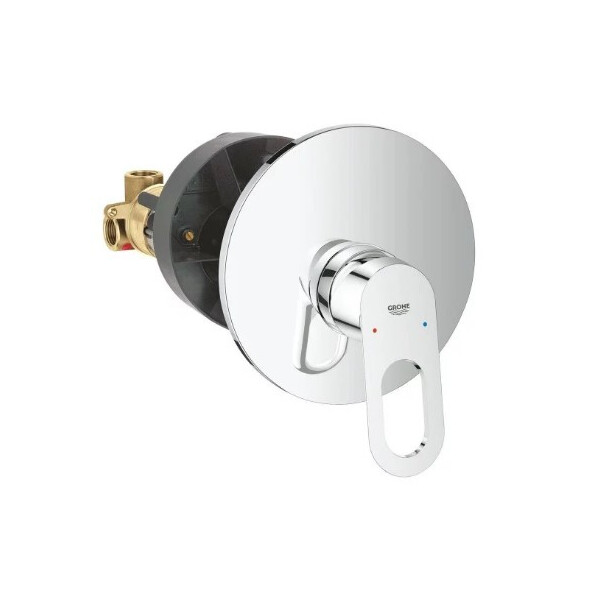 

Смеситель для ванны и душа однорычажный скрытого монтажа Grohe BAU LOOP 29080000 (25669)