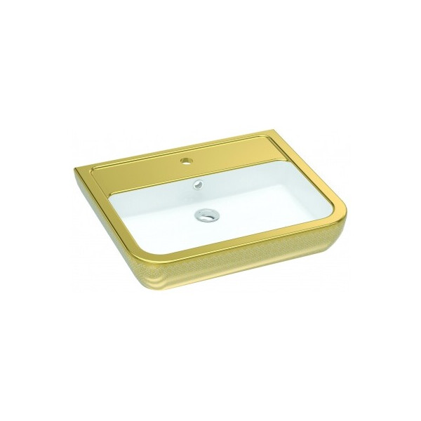

Керамическая раковина Idevit Halley 60 см 3201-0455 золотая (26860)