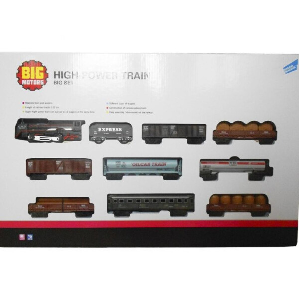 

Игровой набор Big Motors Железная дорога с 9 вагонами (19033-8)