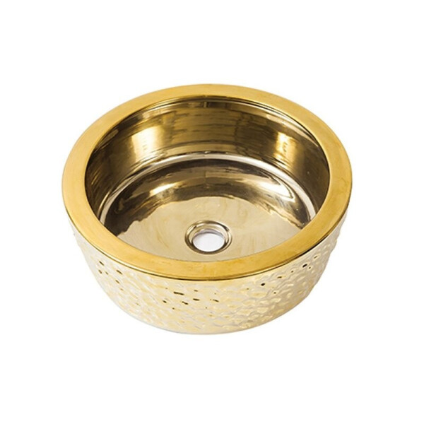 

Керамическая раковина NEWARC 41 см 5065G золотая (27208)
