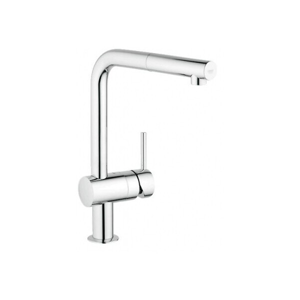 

Смеситель для мойки однорычажный с лейкой GROHE MINTA 32168000 хром (27568)
