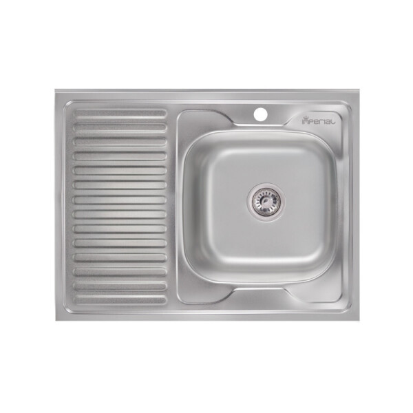 

Кухонная мойка прямоугольная правая Imperial Decor IMP6080R06DEC (35942)