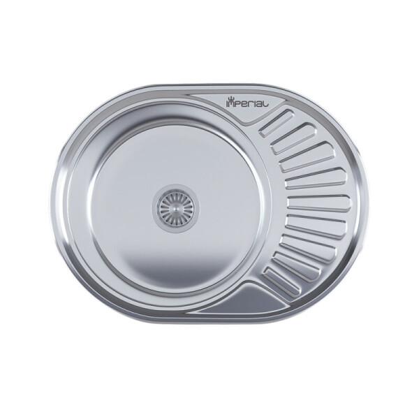 

Кухонная мойка овальная Imperial 5745-6044 Satin матовая IMP5745SAT (35887)