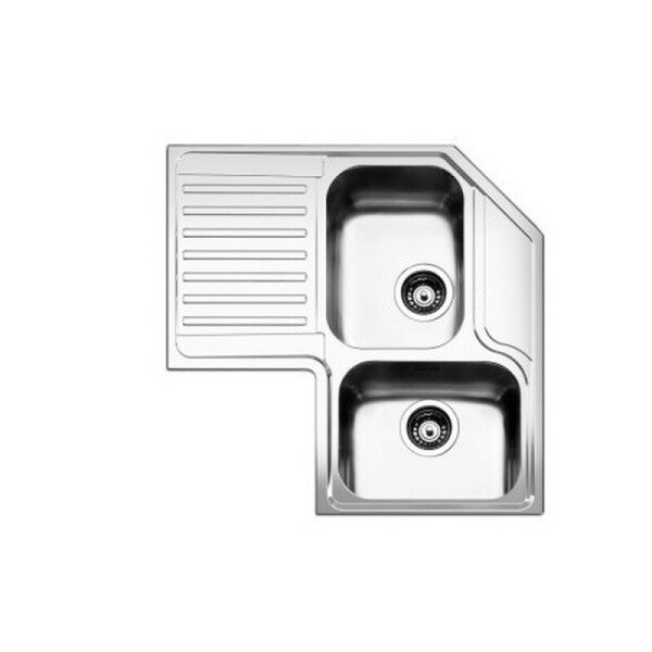 

угловая двойная Apell Angolo ROAN2B90ILBC 830х830х500, brushed (35780)