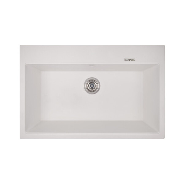 

Кухонная мойка Гранитная прямоугольная Apell Pietra Plus PTPL780GW 780х510 в комплекте сифон, TOTAL WHITE белая (35745)