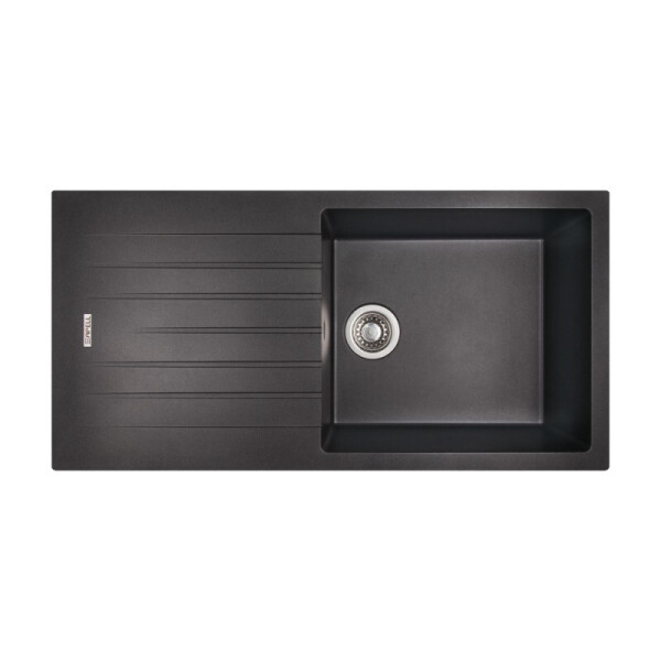 

Гранитная прямоугольная Apell Pietra Plus PTPL1001GB 1000х500 в комплекте сифон, черная (35739)
