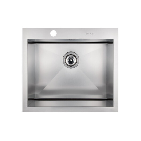 

Стальная мойка, прямоугольная Apell Amalthea SQ50ISC 567х499 в комплекте с донным клапаном, сифоном (35682)