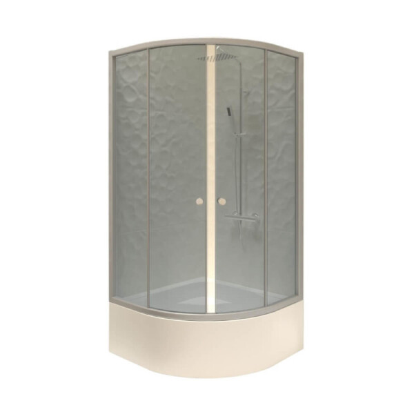 

Душевая кабина на высоком поддоне стандарт Wave 90х90 см 9090.2SG (35653)