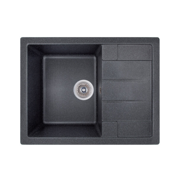 

Гранитная мойка, прямоугольная GF Italy (BLA-03) 650x500 черная GFBLA03650500200 (35234)