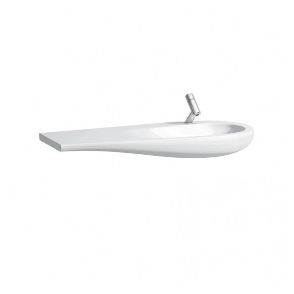 

Раковина накладная 120х50см LAUFEN ALESSI ONE с интегрированой столешницей слева H8149744001091 белая (29224)