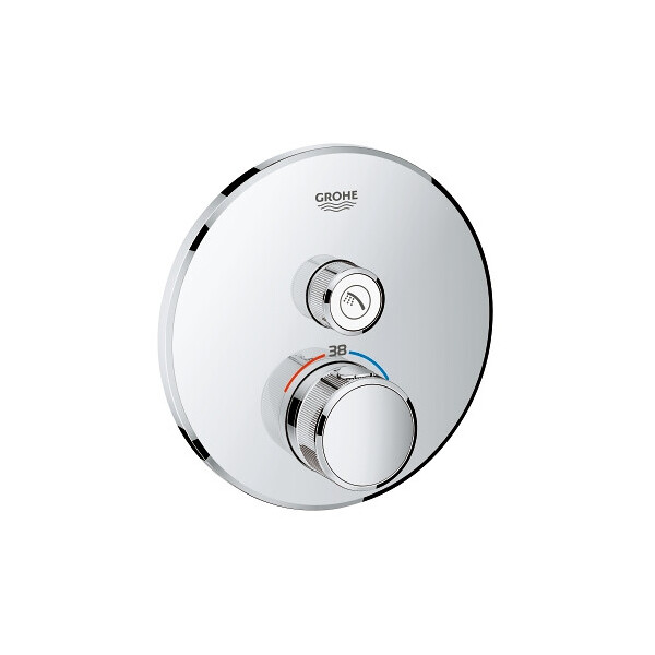 

Смеситель для душа, внешняя часть, на 1 выход, Grohe SmartControl 29118000 хром (29357)