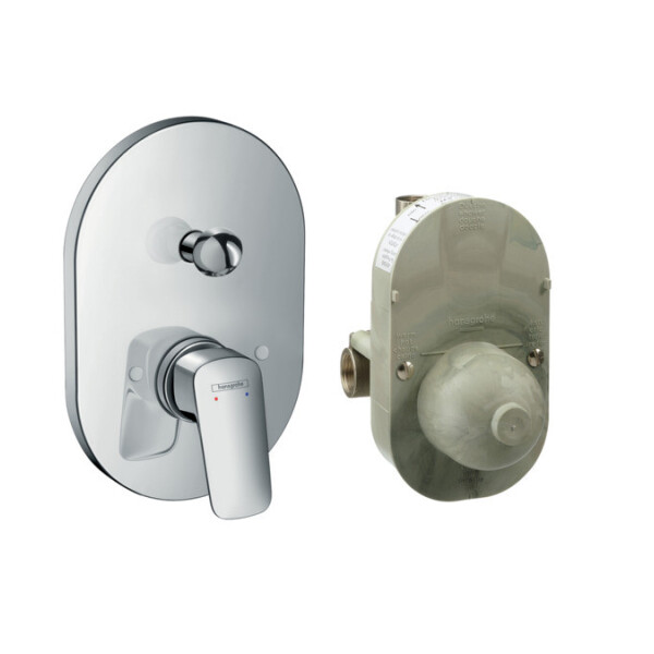 

Смеситель для ванны, Hansgrohe Logis 71409000 хром (29619)