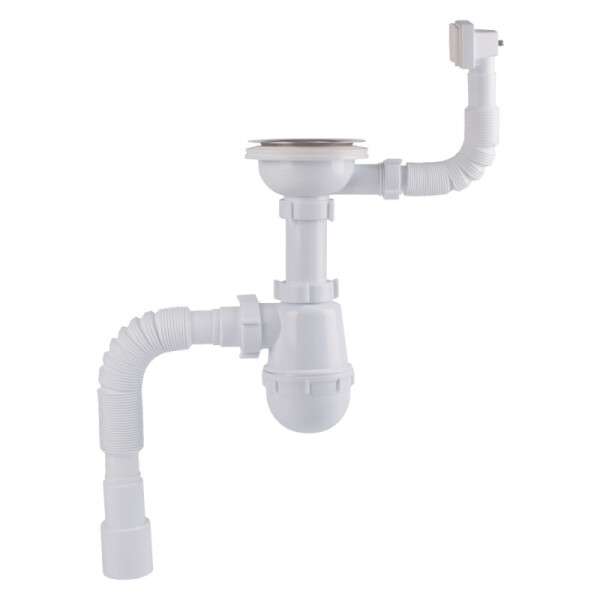 

Сифон для кухни Krono Plast ЕМ1050EURO выпуск 3 1/2" выход 50 мм (56237)