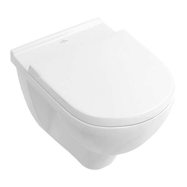 

Унитаз подвесной с крышкой Villeroy&Boch O.Novo Directflush 5660HR01 белый (30215)