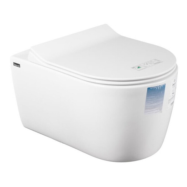 

Чаша подвесного унитаза Idevit Alfa с функцией биде и сидением, SETK3104-2615-001-1-6000 белая (30588)
