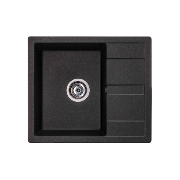 

Кухонная мойка GRANADO Madrid 1601 Black shine (прямоугольная) 580*500 (30597)